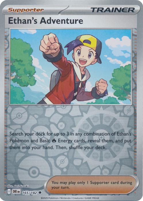 Ethan's Adventure [Reverse Holo] #165 Pokemon Destined Rivals