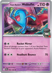 Team Rocket's Wobbuffet #82 Pokemon Destined Rivals HOLO