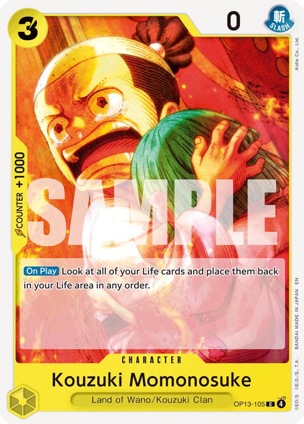 Kouzuki Momonosuke OP13-105 One Piece Carrying on His Will