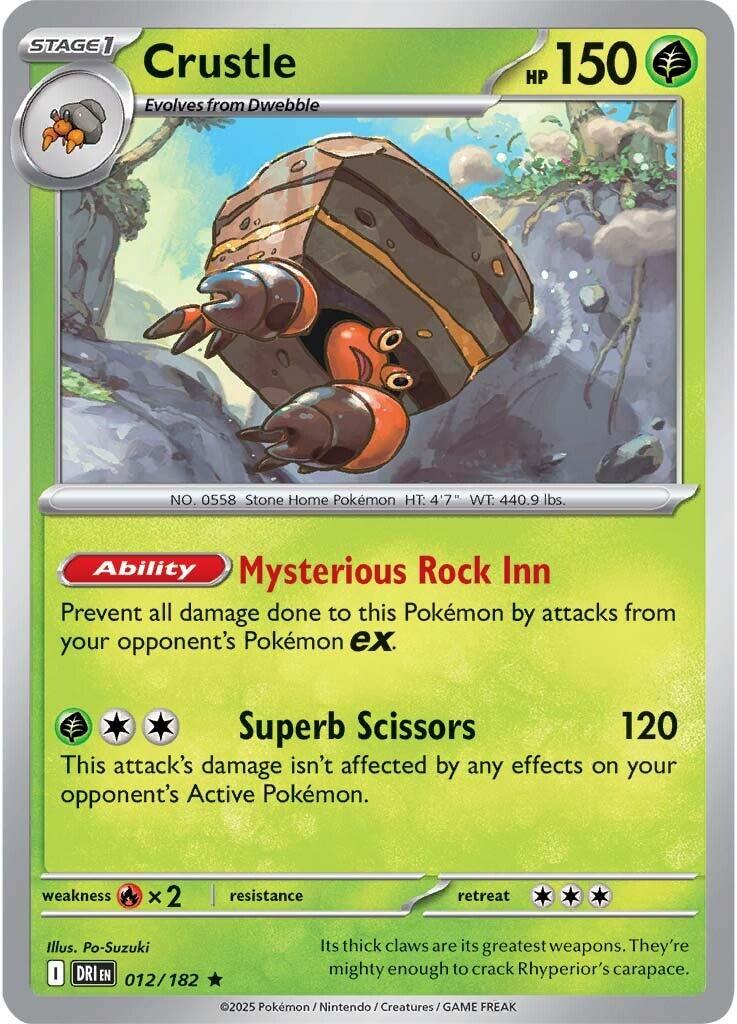 Crustle #12 Pokemon Destined Rivals HOLO