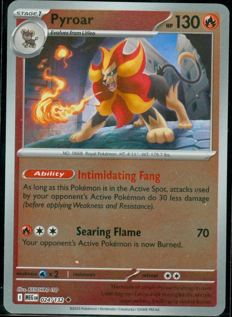 Pyroar [Reverse Holo] #24 Pokemon Mega Evolution