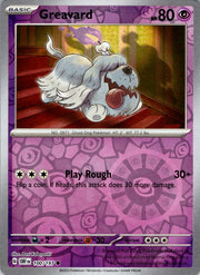 Greavard [Reverse Holo] #100 Pokemon Obsidian Flames