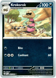 Krokorok [Reverse Holo] #65 Pokemon Phantasmal Flames