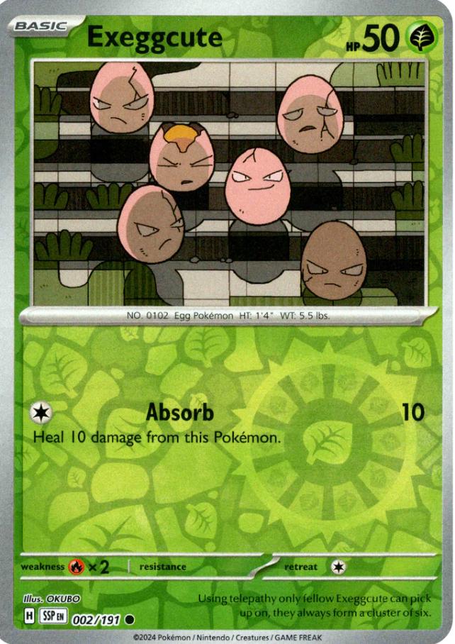 Exeggcute [Reverse Holo] #2 Pokemon Surging Sparks