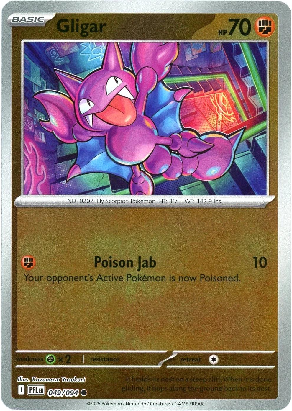 Gligar [Reverse Holo] #49 Pokemon Phantasmal Flames