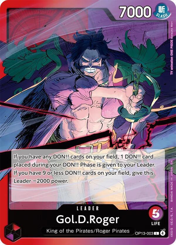 Gol.D.Roger OP13-003 One Piece Carrying on His Will LEADER