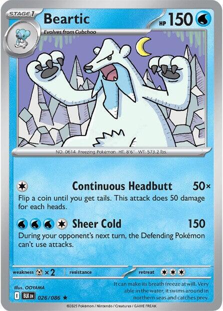 Beartic #26 Pokemon Black Bolt HOLO