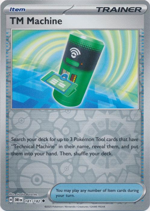 TM Machine [Reverse Holo] #181 Pokemon Destined Rivals