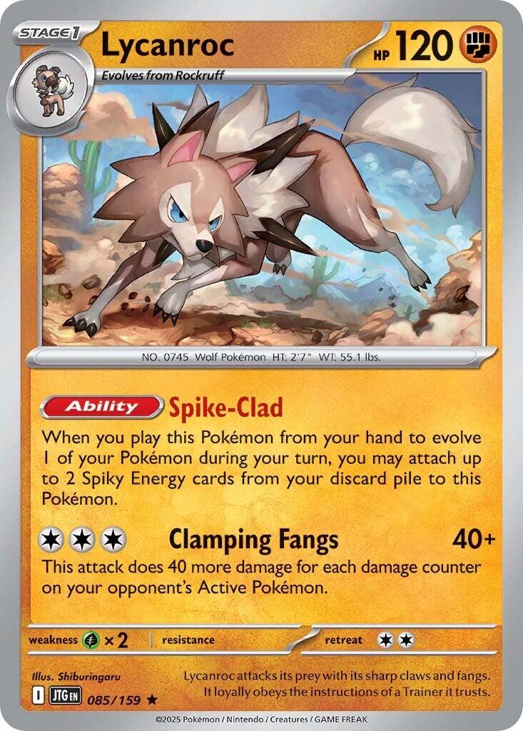 Lycanroc #85 Pokemon Journey Together HOLO