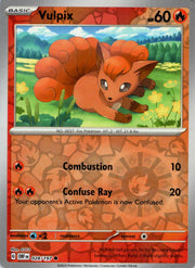 Vulpix [Reverse Holo] #28 Pokemon Obsidian Flames