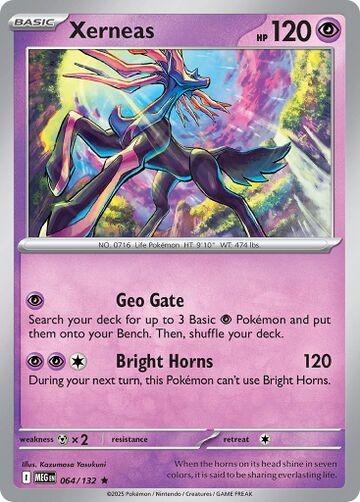Xerneas #64 Pokemon Mega Evolution HOLO