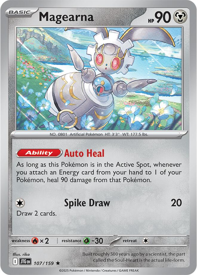 Magearna #107 Pokemon Journey Together HOLO