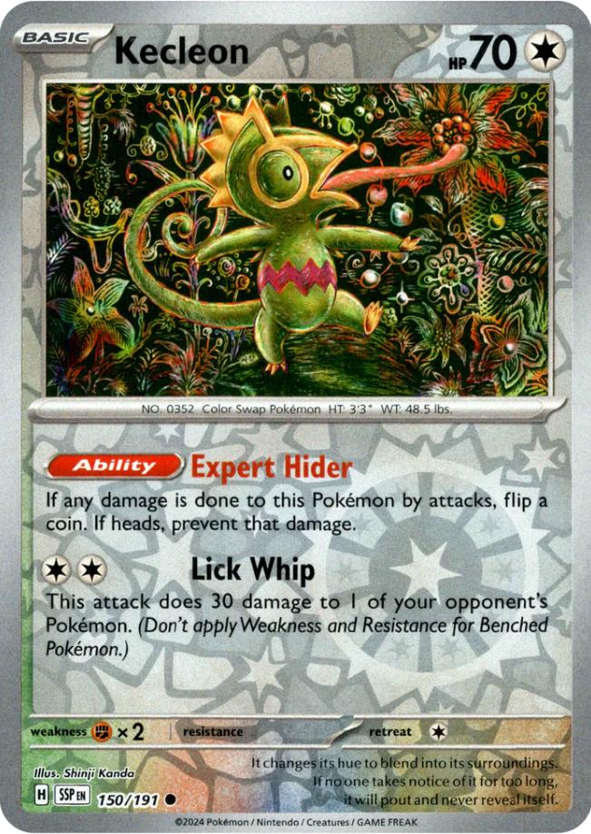 Kecleon [Reverse Holo] #150 Pokemon Surging Sparks