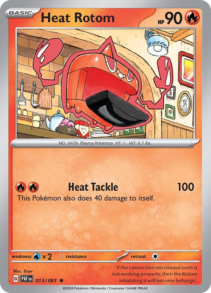 Heat Rotom #13 Pokemon Paldean Fates HOLO