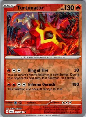 Turtonator [Reverse Holo] #25 Pokemon Stellar Crown