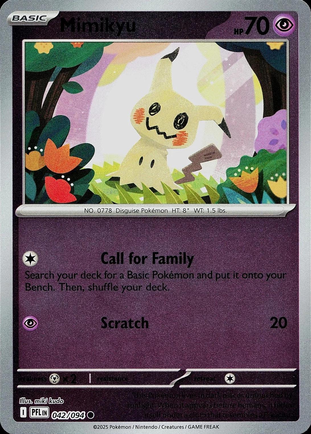 Mimikyu [Reverse Holo] #42 Pokemon Phantasmal Flames