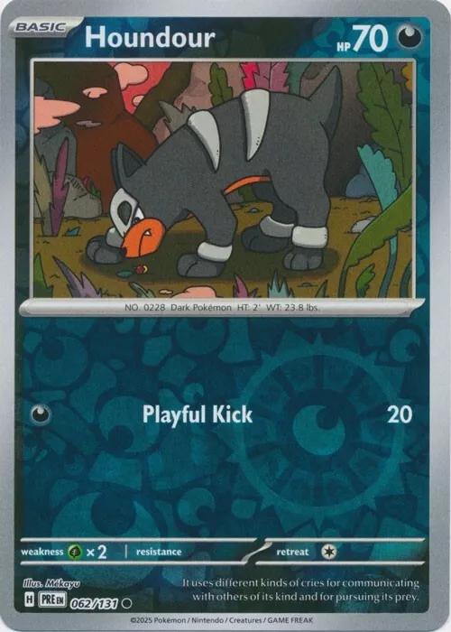 Houndour [Reverse] #62 Pokemon Prismatic Evolutions