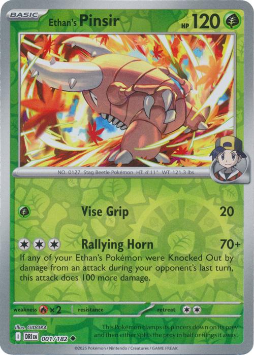 Ethan's Pinsir [Reverse Holo] #1 Pokemon Destined Rivals