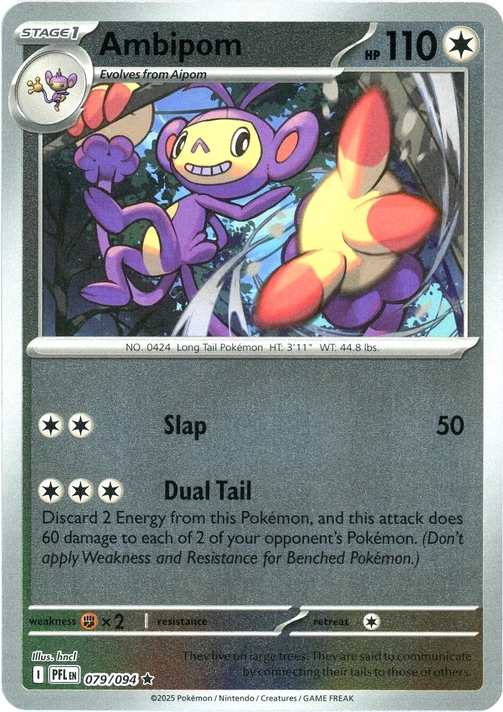 Ambipom [Reverse Holo] #79 Pokemon Phantasmal Flames