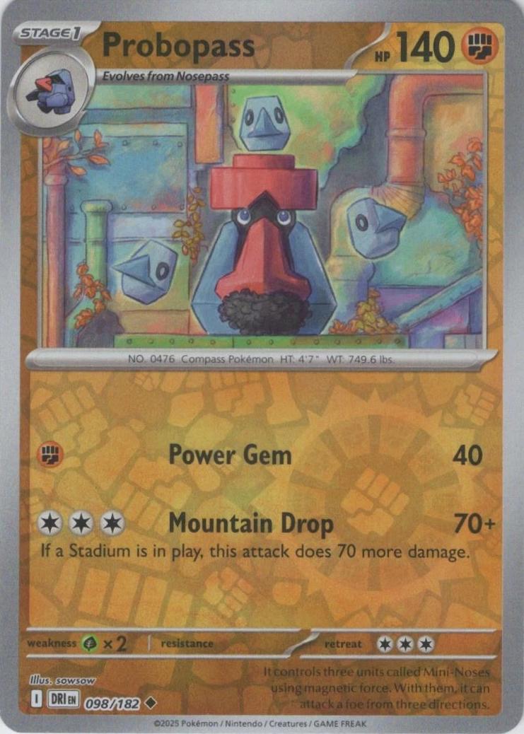 Probopass [Reverse Holo] #98 Pokemon Destined Rivals