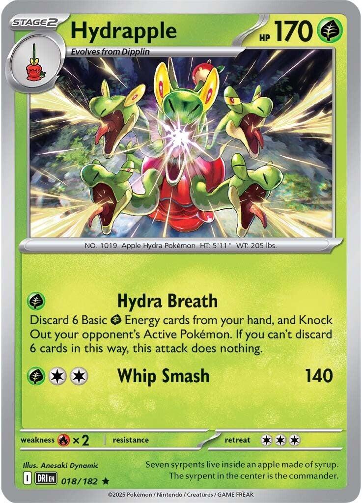 Hydrapple #18 Pokemon Destined Rivals HOLO