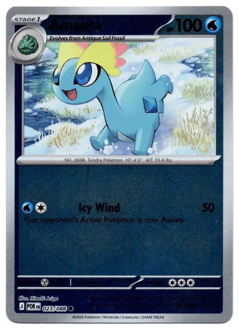 Amaura [Reverse Holo] #23 Pokemon Perfect Order