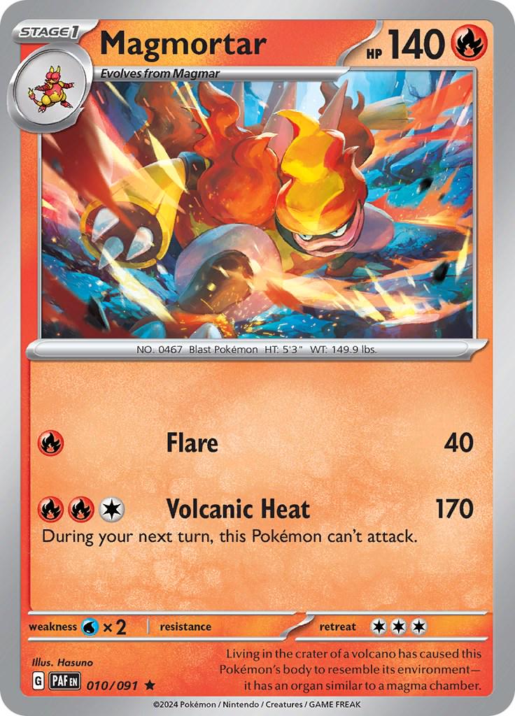 Magmortar [Holo] #10 Pokemon Paldean Fates