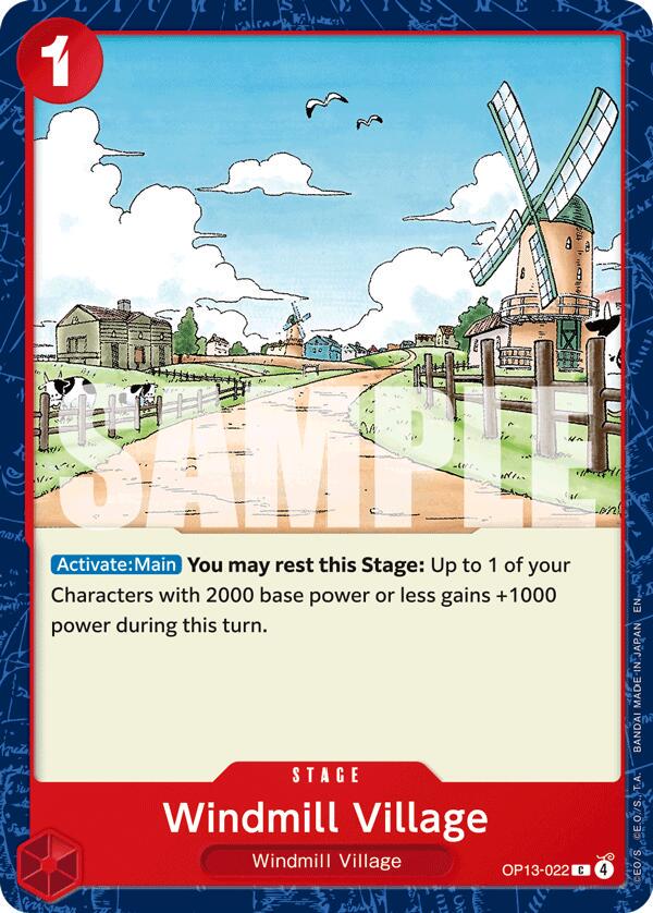 Windmill Village OP13-022 One Piece Carrying on His Will