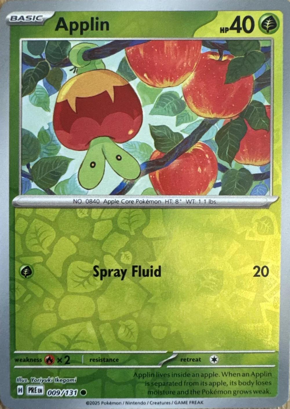 Applin [Reverse] #9 Pokemon Prismatic Evolutions