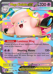 Mega Clefable ex #31 Pokemon Perfect Order