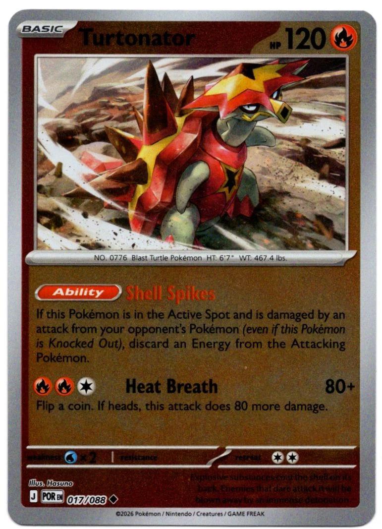 Turtonator [Reverse Holo] #17 Pokemon Perfect Order