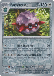 Forretress [Reverse Holo] #140 Pokemon Destined Rivals