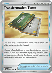 Transformation Tome #83 Pokemon Chaos Rising
