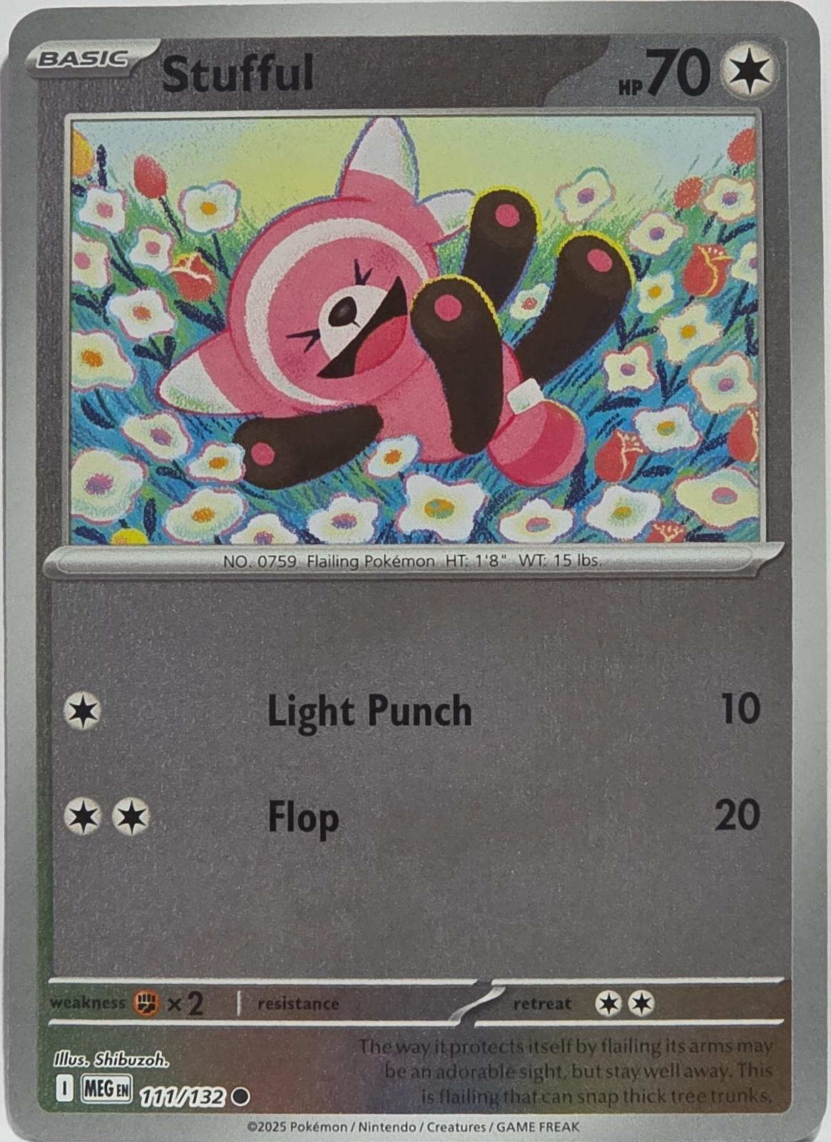 Stufful [Reverse Holo] #111 Pokemon Mega Evolution