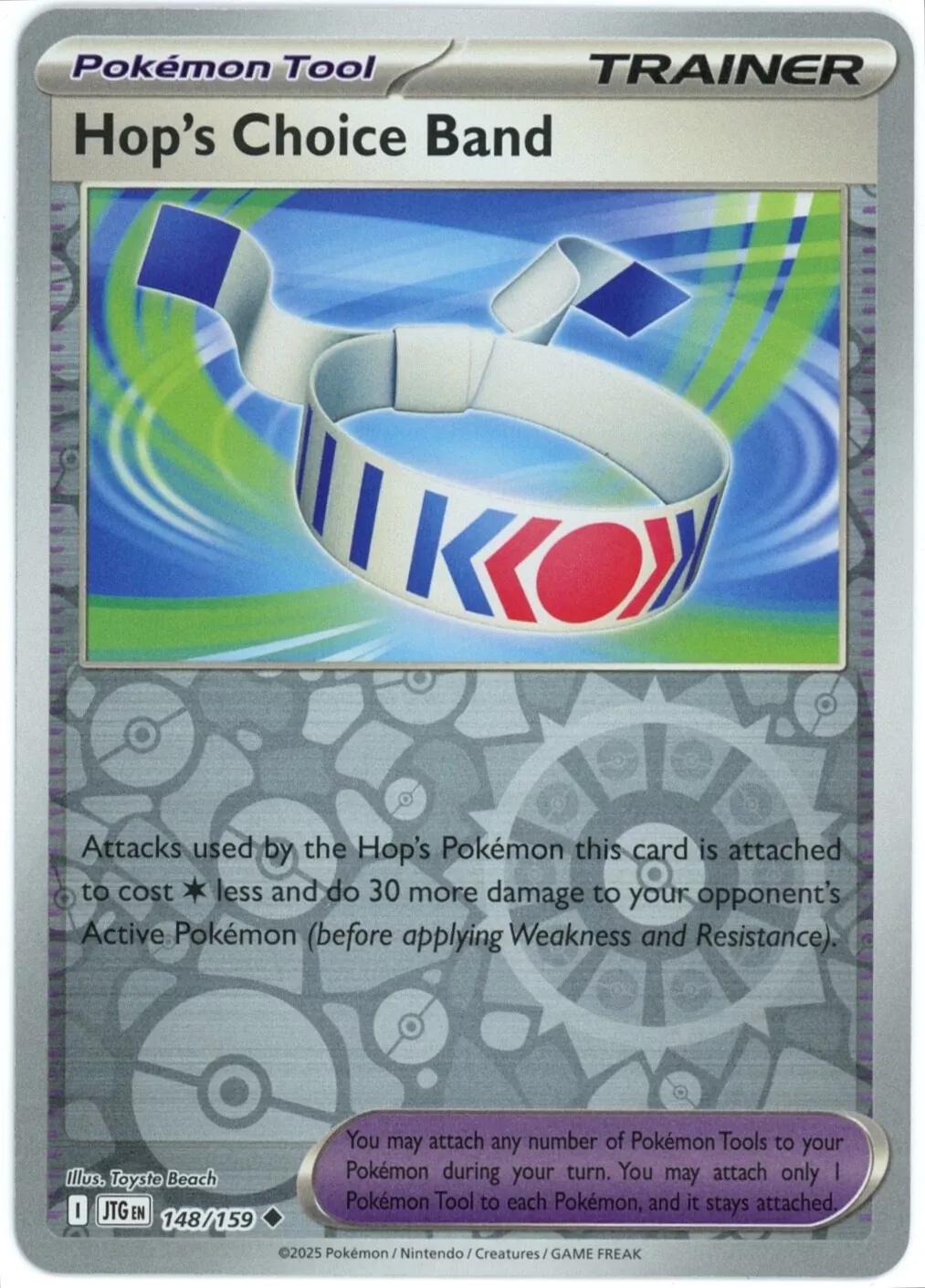 Hop's Choice Band [Reverse Holo] #148 Pokemon Journey Together