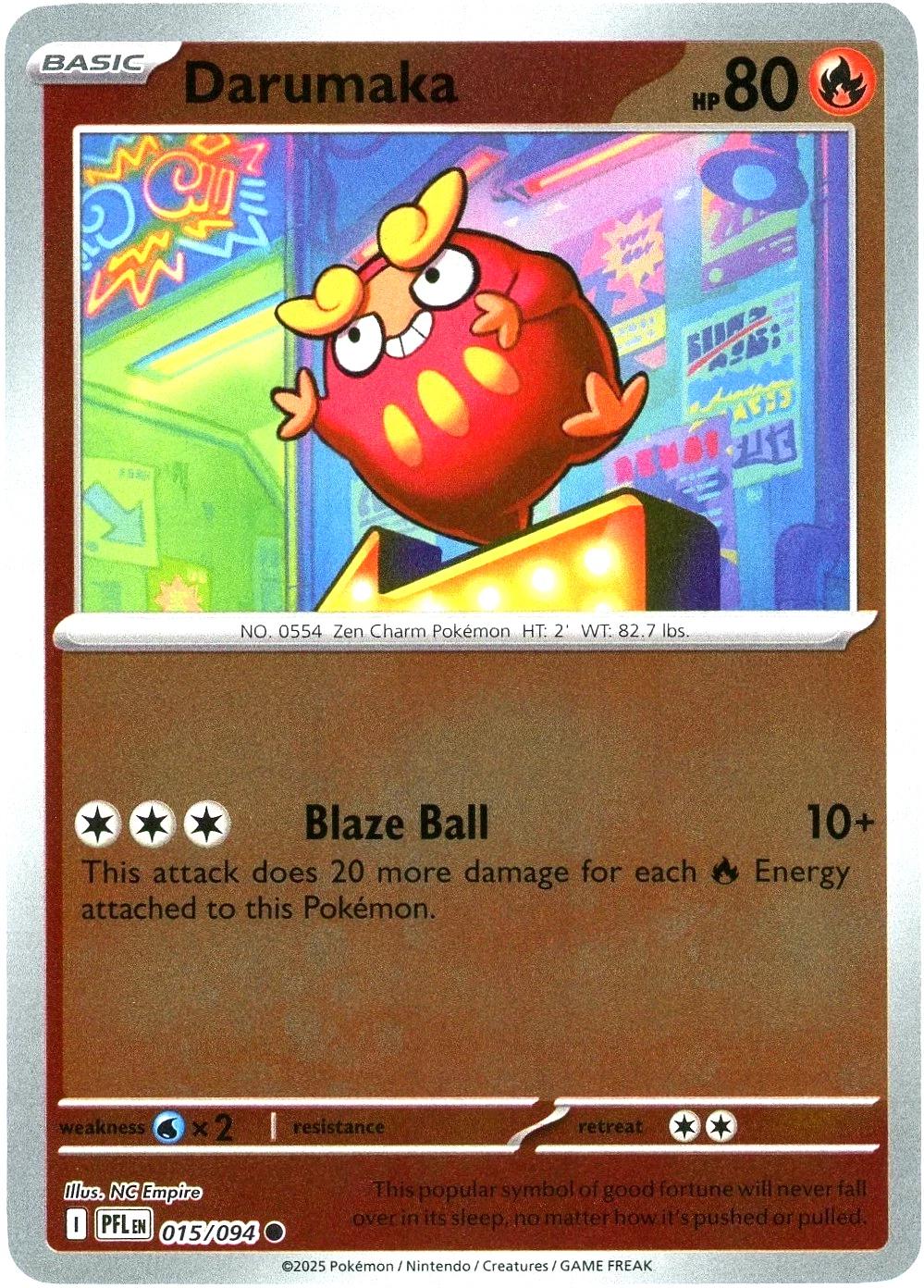 Darumaka [Reverse Holo] #15 Pokemon Phantasmal Flames