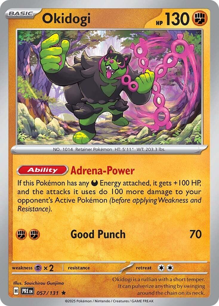 Okidogi #57 Pokemon Prismatic Evolutions HOLO
