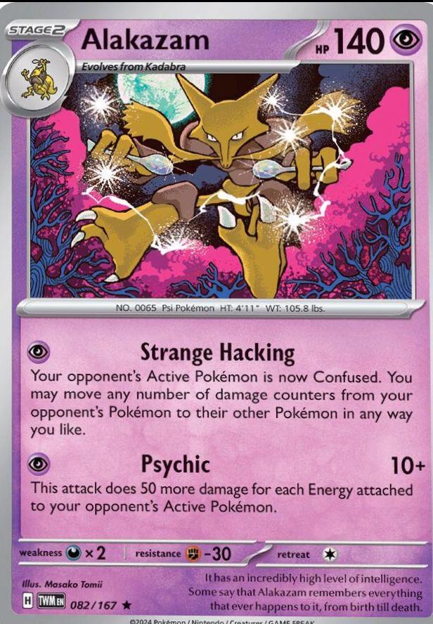 Alakazam #82 Pokemon Twilight Masquerade HOLO