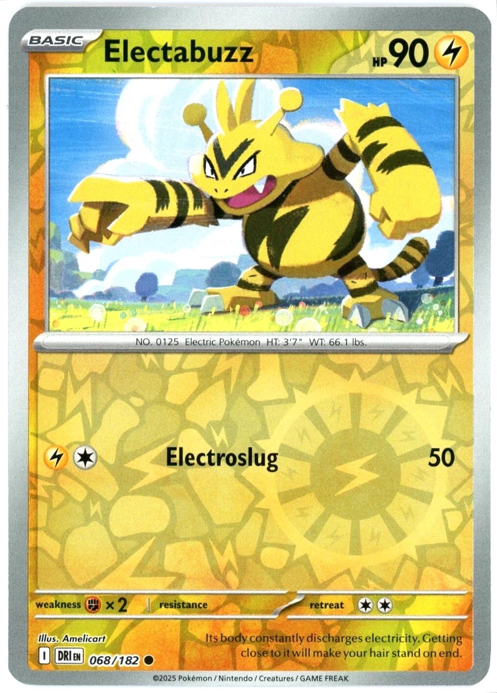 Electabuzz [Reverse Holo] #68 Pokemon Destined Rivals