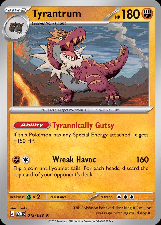 Tyrantrum #45 Pokemon Perfect Order HOLO