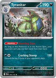Tyranitar #95 Pokemon Journey Together HOLO