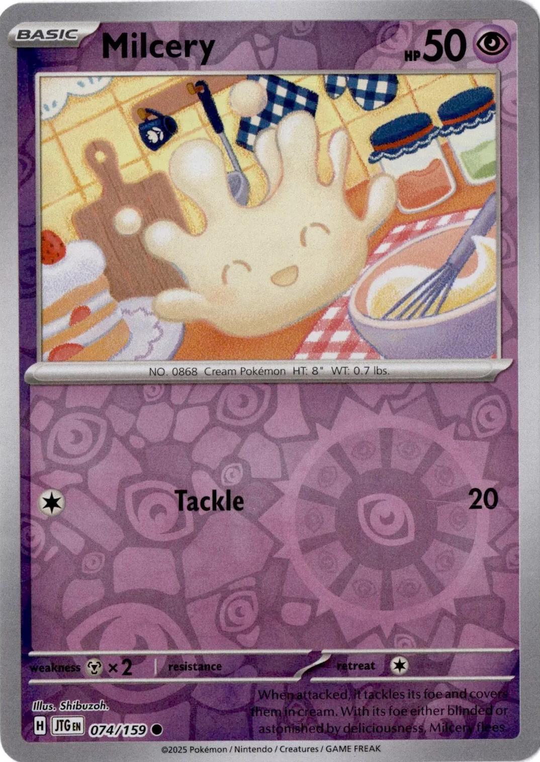 Milcery [Reverse Holo] #74 Pokemon Journey Together