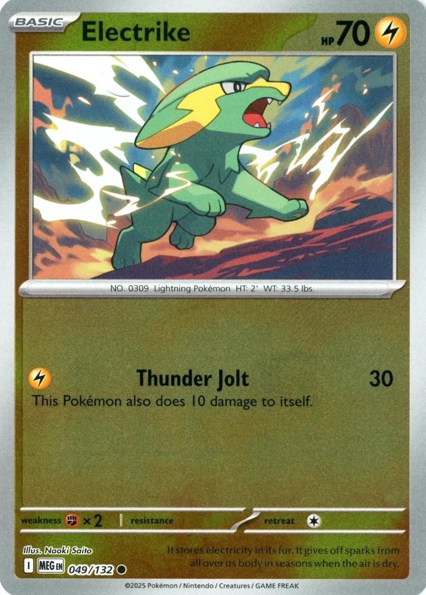 Electrike [Reverse Holo] #49 Pokemon Mega Evolution