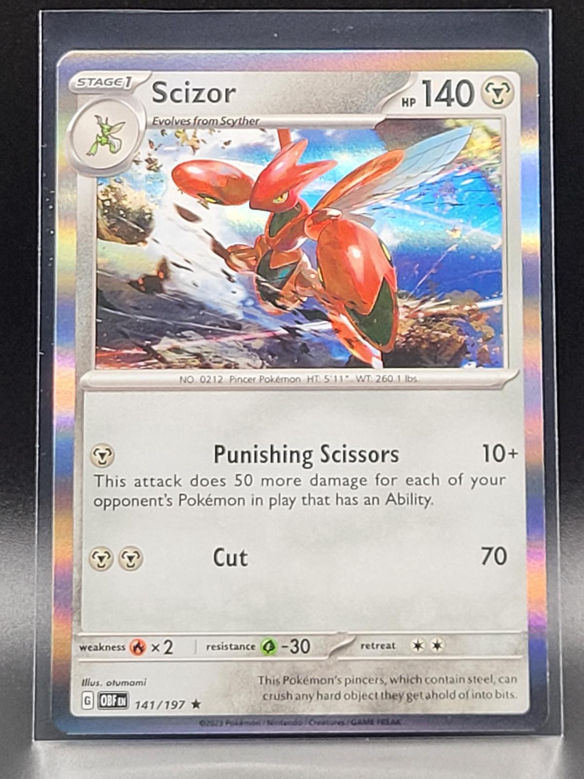 Scizor [Holo] #141 Pokemon Obsidian Flames