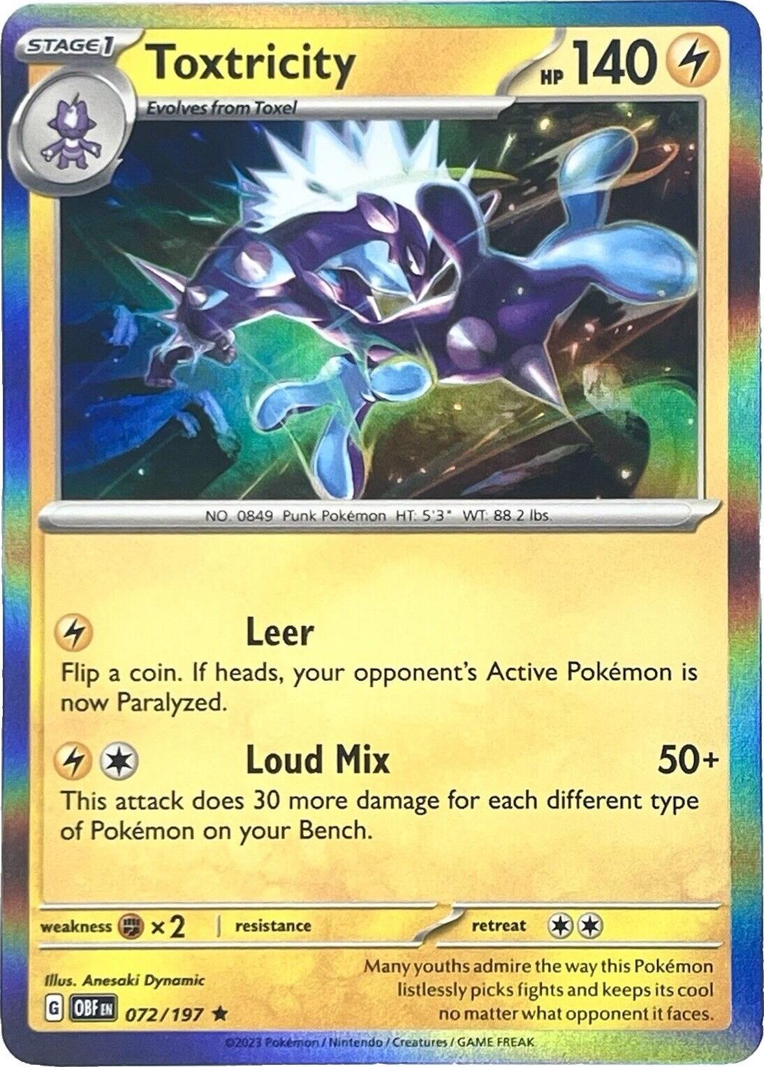 Toxtricity [Holo] #72 Pokemon Obsidian Flames