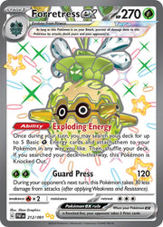 Forretress ex 212/091 Paldean Fates Shiny Ultra Rare