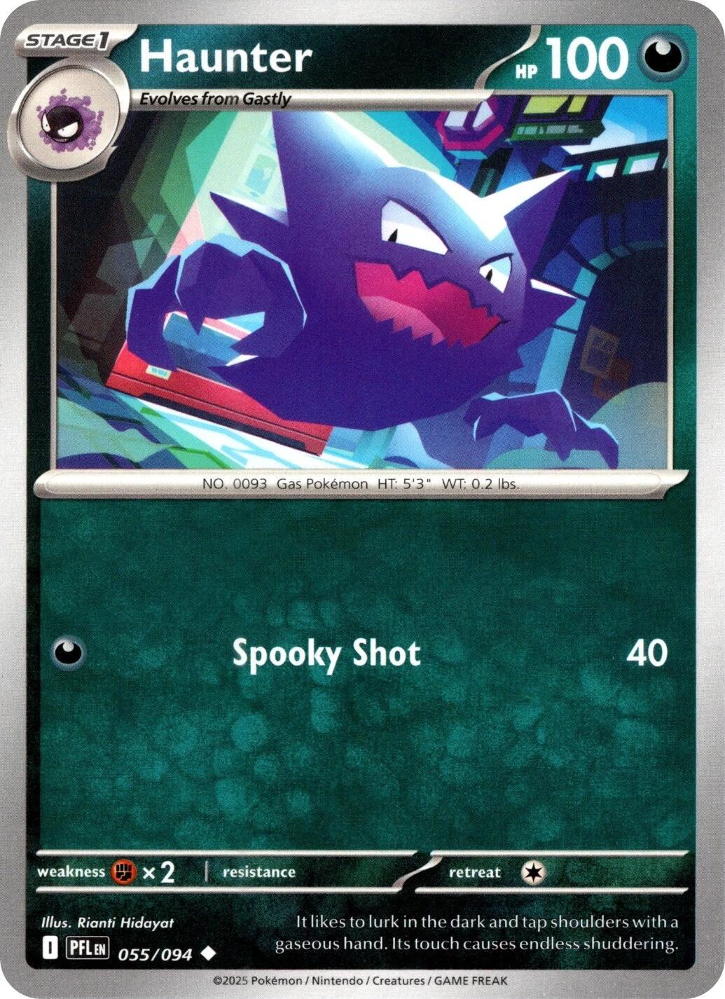 Haunter 055/094 Phantasmal Flames Uncommon