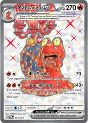 Magcargo ex 191/167 Twilight Masquerade Ultra Rare Full Art