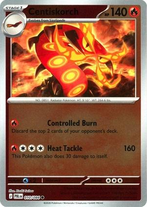 Centiskorch 010/084 Pitch Black Reverse Holo Rare