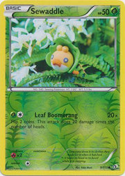 Sewaddle [Reverse Holo] #9 Pokemon Legendary Treasures